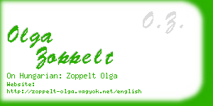 olga zoppelt business card